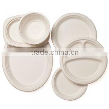 Disposable sugarcane bagasse tablewares