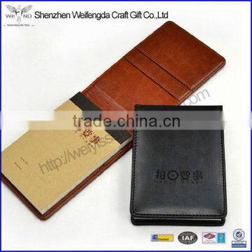 Wholesale Custom Small Portable Embossed Faux Leather Memo Pads