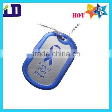 silicone rubber metal dog tag