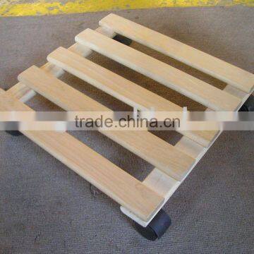 Qingdao RUNTONG 4 Wheel Dolly,Wood Plant Dolly