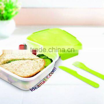 2015 Hot Sale BPA Free Quality Plastic Sandwich Container With Removable Freezer Pack Keeps Food Fresh and Cool photo-2