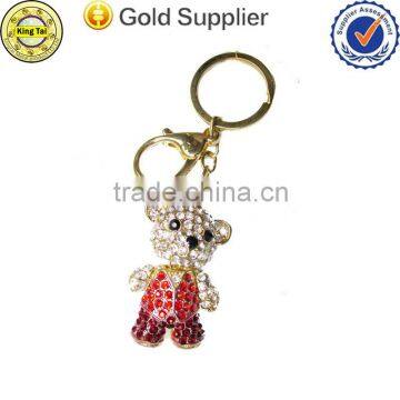 2015 hot selling custom material different style teddy bear keychain