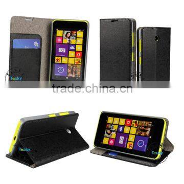 Book Leather Case,Card Slots PU Leather Flip Case Cover For Nokia Lumia 630