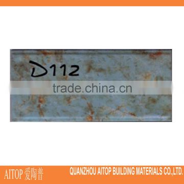 Inkjet glazed exterior wall small panel ceramic tiles 100x200mm