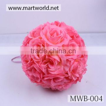 2016 High quality decorative wedding artificial flower ball,for wedding,party,home&hotel decoration(MWB-004)