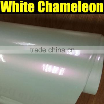 White Chameleon Car Wrap Vinyl Film with strong stretchable size:1.52*20m/roll