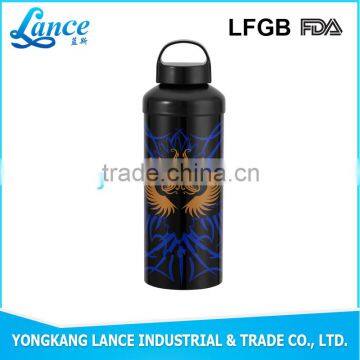 Wide mouth portable 500ml bike water bottle