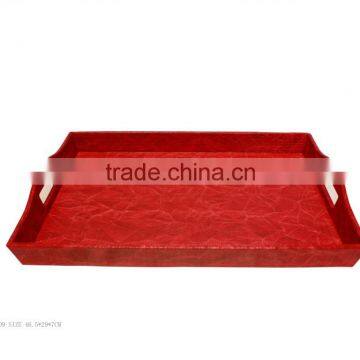 Decorative Leather Serving Tray