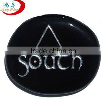 bulk wholesale engraved chakra stones gift, custom word stones, word stone, chakra symbol word