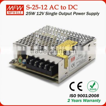 Free sample 25w 24w 12 volt 2 amp power supply with ce rohs