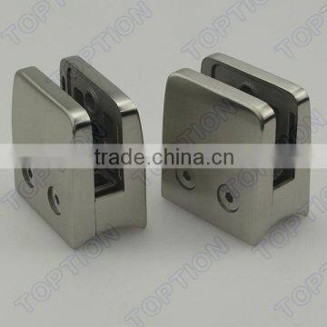 Curved Back Small Square Stainless Steel Glass Clamp