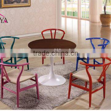 Quaint wood table chair set for restaurant furniture