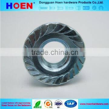 DIN6923 hexagon nuts with flange