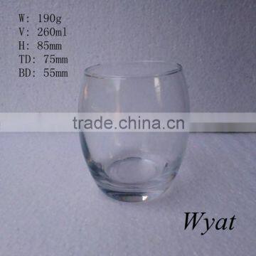 wholesale whisky glass cup 250ml round whisky glass manufacturer                        
                                                Quality Choice