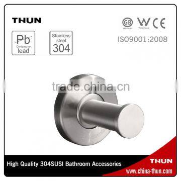 2015 New Designed Bathroom Accessories Wall-mounted Steel Brushed Single Tier Glass Shelf