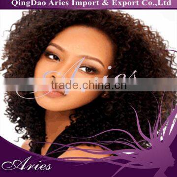 Cheap Factory Price Mongolian Kinky Curly Front Lace Wigs