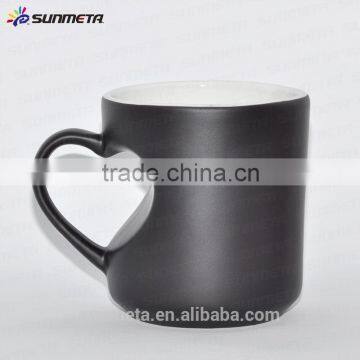 11oz Blank Sublimation heart-shaped Color Changing ceramic Mug matte for 3D vacuum machine