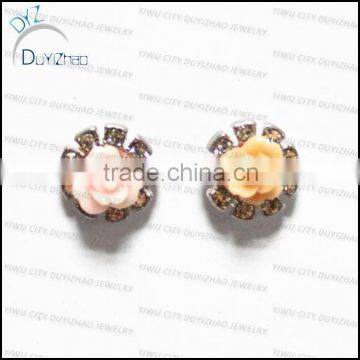 hot selling rose earring acrylic stud jewelry