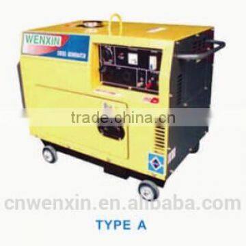 Silent diesel generators with wheels