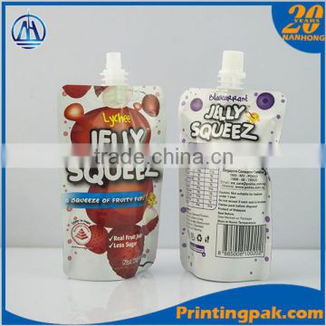 Stand up Jelly Packaging spout bag