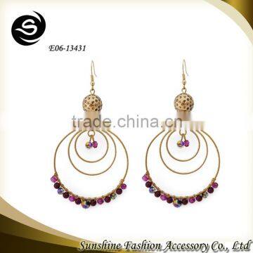 RenFook factory direct sale \ silver crystal big earring chandelier for party