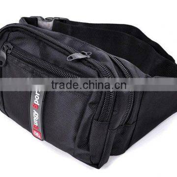 black 1680d polyester waist bag