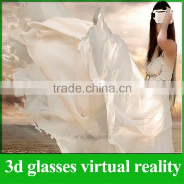 3D Glasses White Virtual Reality Headset Google Cardboard VR Oculus Rift 3D Video Glasses For 3.5"~5.5" Smartphone