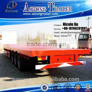 2/3 Axles 40-60 Tons Flatbed Semi Trailer / Flatbed Trailer for Sale photo-6