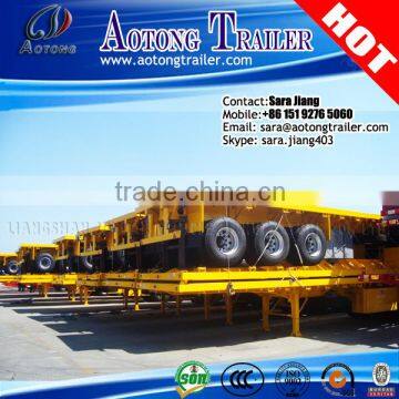 direct sale top quality china truck trailer suplier container transport 3 axles 20ft/40feet flatbed trailer for sale