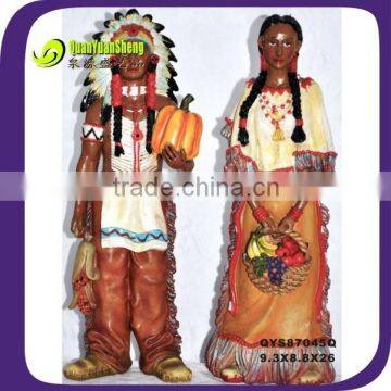 Thanksgiving Resin Indian Harvest decoration