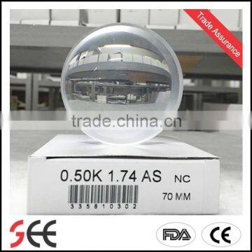 1.74 UV400 ASP China optical lens ophthalmic lens eyeglass lenses single vision                        
                                                                                Supplier's Choice