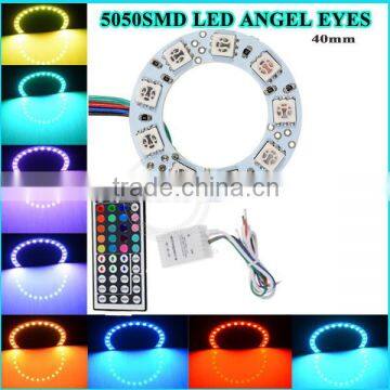 5050 Smd 80mm DC12V Black PCB Full Circle Angel Eyes for Honda Fit photo-3