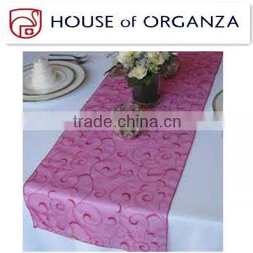 Purple Organza Table Runner, High Quality Purple Organza Table Runner