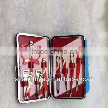 Professional 9 Pcs Fashion Styles Girls Manicure Set