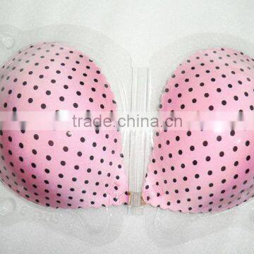 Popular With Young Girl Adhesive Sponge Strapless Bra Best Quality Bra With Cute Dot Design