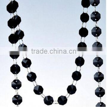 crystal garland strands octagon beads