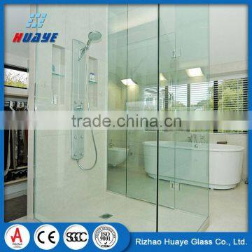 Low Price frameless quality bath shower glass screen