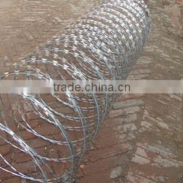 Wholesale alibaba galvanized razor wire,low price concertina razor barbed wire,China razor