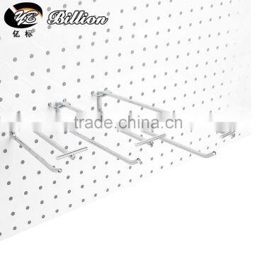 Supermarket pegboard display rack metal hook with price tag