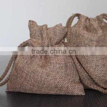 Functional cotton linen drawstring bag with low price                        
                                                                                Supplier's Choice