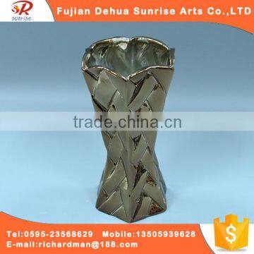 Plating decorative porcelaon craft vase