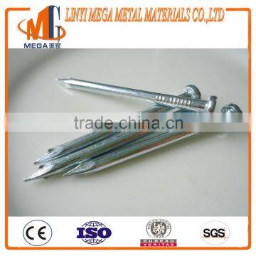 Svender Supply Harp Diamond Point Smooth Shank Electro Galvanized Steel Concrete Nail photo-6