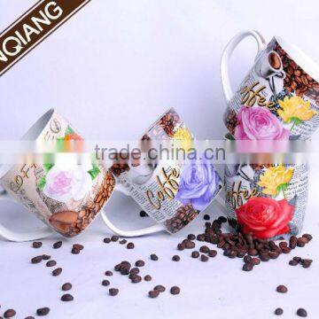 Wholesale 12oz Ceramic barrel shaped coffee mug