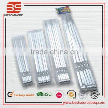 Free Style Food Grade Stainless Steel BBQ Grill Kebab Roasting Skewers