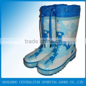 funny design cool kids rain boots for boys