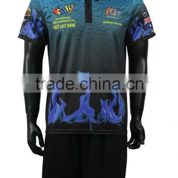 OEM Service Design Heat Transfer Subliamted 100% Polyester Dry Fit Men's Polo Shirts