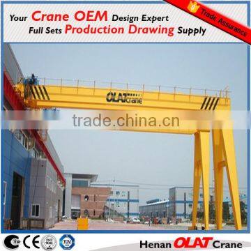 Best price single girder mobile small semi gantry crane 5ton for sale