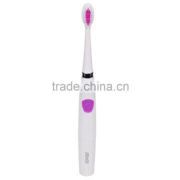 Home use waterproof electric sonic toothbrush wtih 3 head replacements battery powered toothbrush for adult