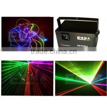 High power laser light 3W Animation Laser RGB Full Color AC110V -240V , 3D DMX512 Stage Laser Lighting 3000mw