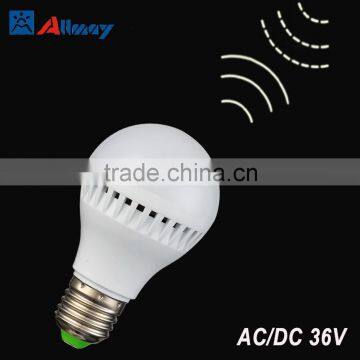 AC DC 36V 7W sensor led bulb Night lighting Twilight sensor lamp bulb for cellar